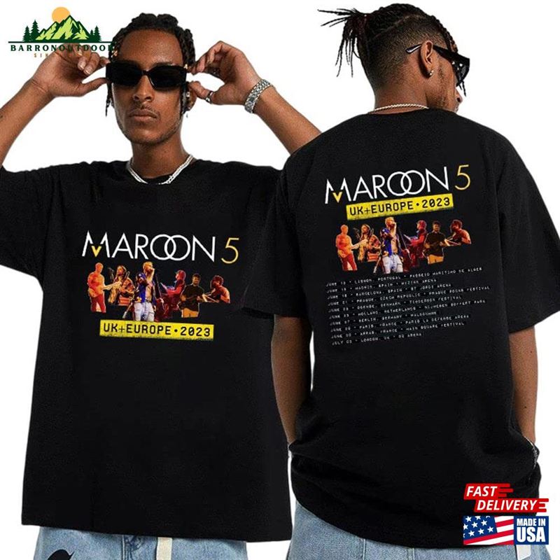 Maroon 5 World Tour 2023 Shirt The Residency Graphic Merch Unisex Hoodie Maroon 5 World Tour 2023 Shirt The Residency Graphic Merch Unisex Hoodie