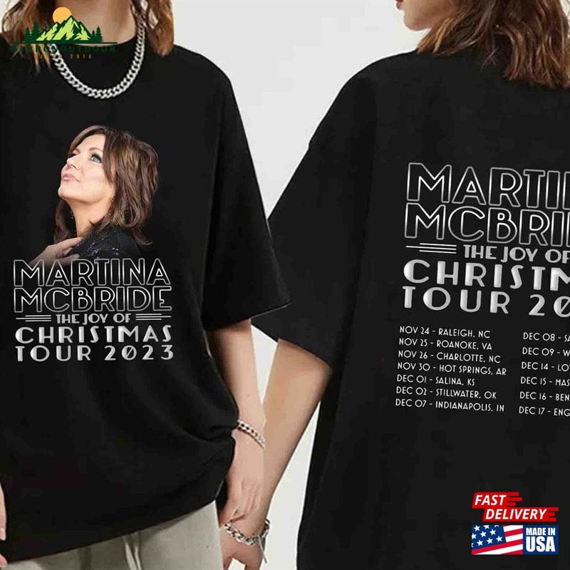 Martina Mcbride The Joy Of Christmas Tour 2023 Shirt Fan Concert Unisex Hoodie Martina Mcbride The Joy Of Christmas Tour 2023 Shirt Fan Concert Unisex Hoodie