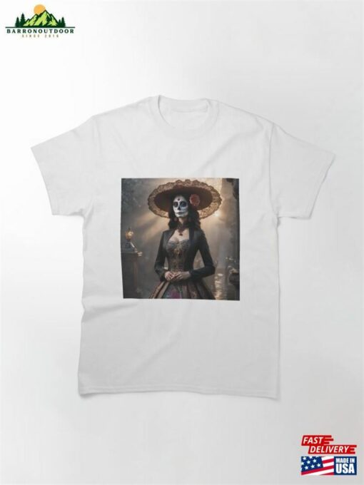 Masked Girl With A Hat Classic T-Shirt Hoodie Sweatshirt