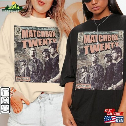 Matchbox Twenty Comic Shirt Sweatshirt 90S Vintage Book Art 20 Tour 2023 Album Graphic Tee Unisex Fan Gift Hoodie V5