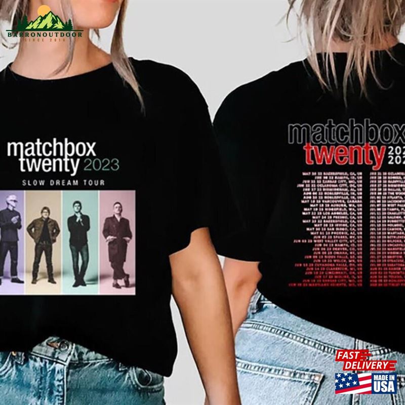 Matchbox Twenty Slow Dream Tour 2023 Shirt Band 20 Sweatshirt Classic Matchbox Twenty Slow Dream Tour 2023 Shirt Band 20 Sweatshirt Classic
