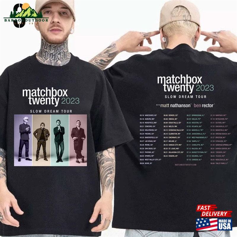 Matchbox Twenty Slow Dream Tour 2023 Shirt Band Fan Vintage Sweatshirt Hoodie Matchbox Twenty Slow Dream Tour 2023 Shirt Band Fan Vintage Sweatshirt Hoodie