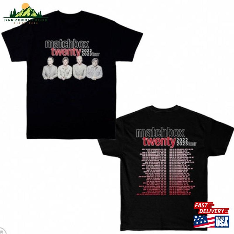 Matchbox Twenty Tour 2022 2023 Mb20 Band Unisex T-Shirt Shirt Vintage Tee Sweatshirt Matchbox Twenty Tour 2022 2023 Mb20 Band Unisex T-Shirt Shirt Vintage Tee Sweatshirt