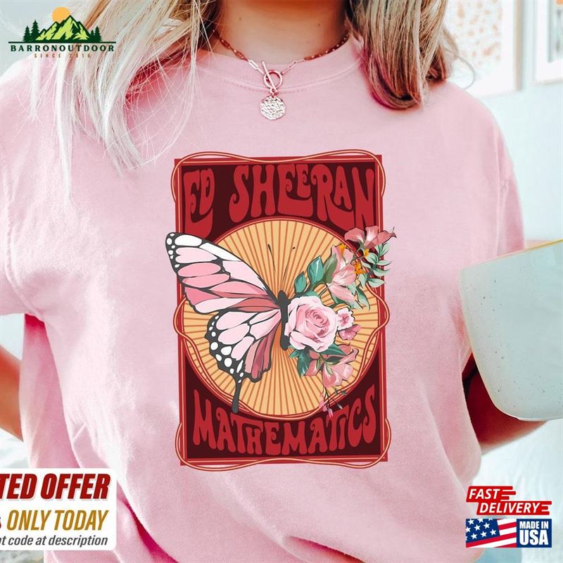 Mathematics Tour Shirt Butterfly T-Shirt Equals Shirts Unisex Mathematics Tour Shirt Butterfly T-Shirt Equals Shirts Unisex