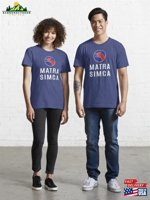 Matra Simca 1973 Distressed Worn Print Essential T-Shirt Unisex Sweatshirt