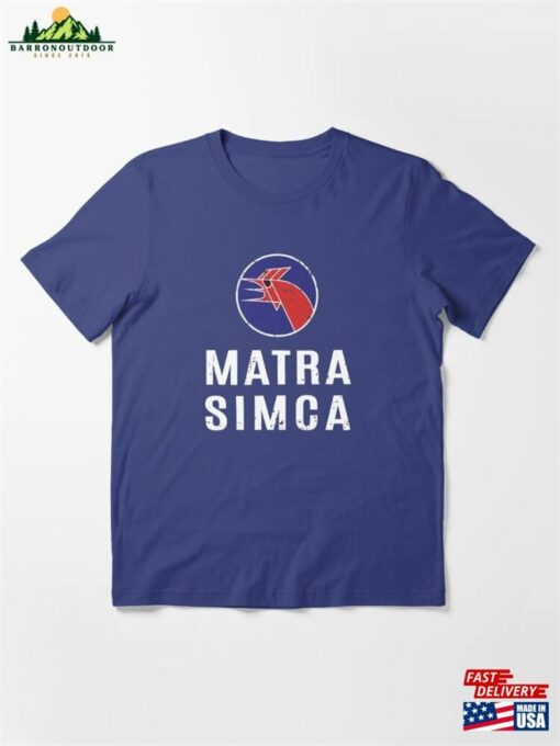 Matra Simca 1973 Distressed Worn Print Essential T-Shirt Unisex Sweatshirt