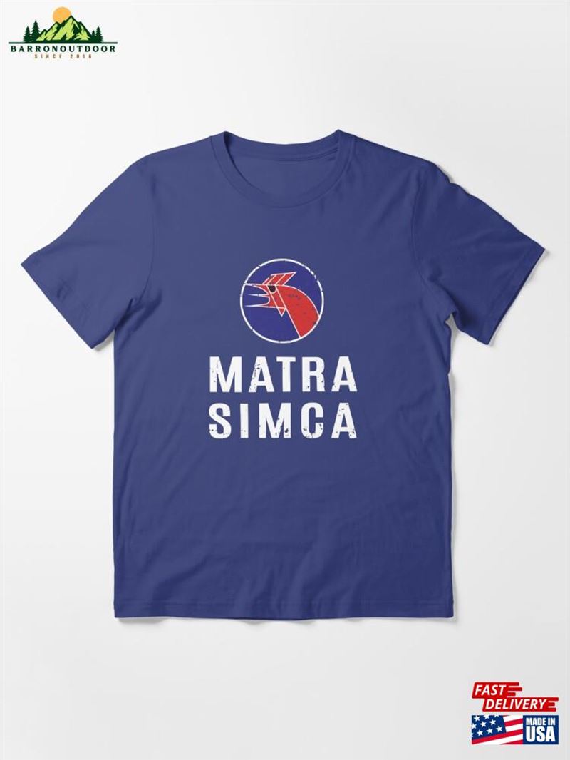 Matra Simca 1973 Distressed Worn Print Essential T-Shirt Unisex Sweatshirt Matra Simca 1973 Distressed Worn Print Essential T-Shirt Unisex Sweatshirt