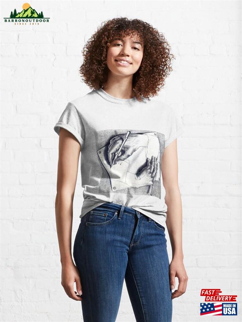 Maurits Cornelis Escher M C Paintings Unisex T-Shirt Maurits Cornelis Escher M C Paintings Unisex T-Shirt