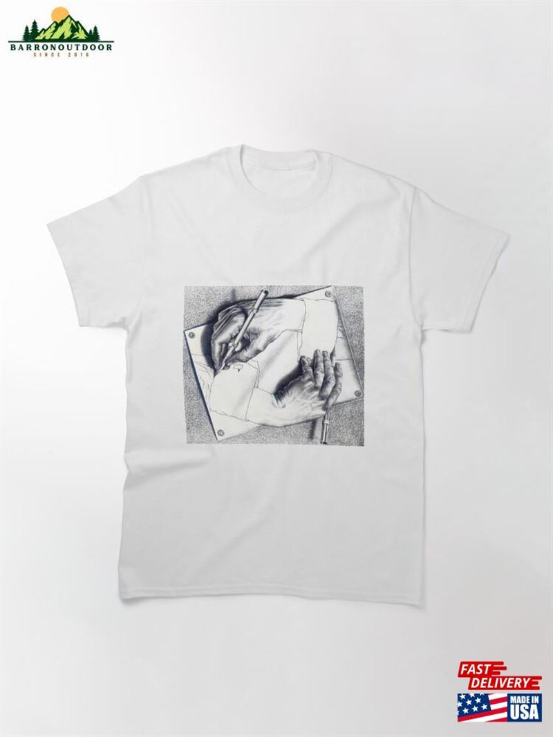 Maurits Cornelis Escher M C Paintings Unisex T-Shirt Maurits Cornelis Escher M C Paintings Unisex T-Shirt