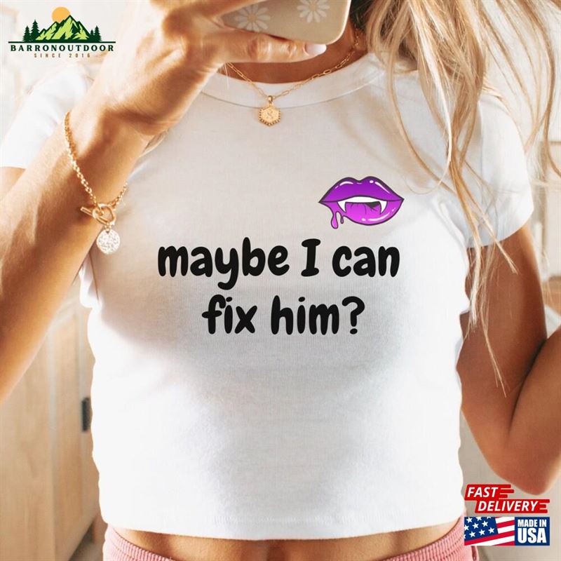 Maybe I Can Fix Him Cropped Tee Olivia Guts Album Baby Tour Merch T-Shirt Sweatshirt Maybe I Can Fix Him Cropped Tee Olivia Guts Album Baby Tour Merch T-Shirt Sweatshirt