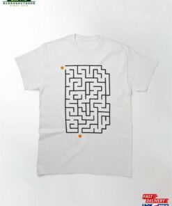 Maze Game Black Alphabet B Classic T-Shirt