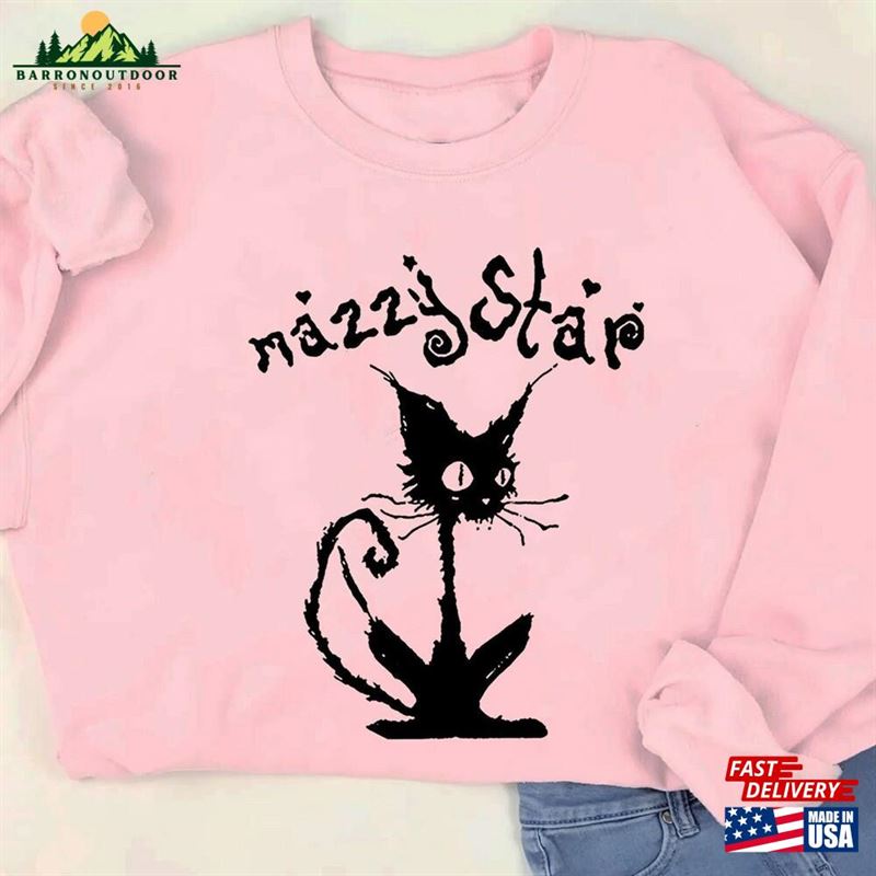 Mazzy Star Cat Shirt 90S Alternative Rock Sweatshirt T-Shirt Mazzy Star Cat Shirt 90S Alternative Rock Sweatshirt T-Shirt