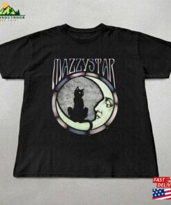 Mazzy Star Moon And Cat Tee 90S Alt Rock Hope Sandoval Unisex Band Music Gifts Fan Shirt Hoodie T-Shirt