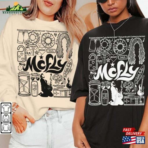 Mcfly Doodle Art Shirt Vintage Merch Tee Albums Lyrics Tattoo Sweatshirt Hoodie Classic