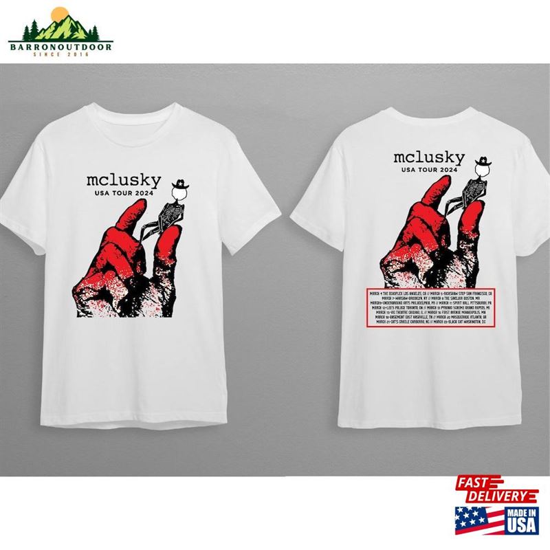 Mclusky Usa Tour 2024 Shirt Fan Concert Classic Sweatshirt Mclusky Usa Tour 2024 Shirt Fan Concert Classic Sweatshirt