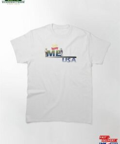 Me Usa Written Textile Design Classic T-Shirt Hoodie Sweatshirt