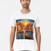 Mediterranean Mosaic Sunset Serenity Premium T-Shirt Sweatshirt