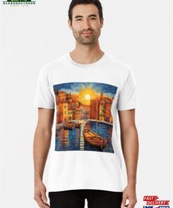 Mediterranean Mosaic Sunset Serenity Premium T-Shirt Sweatshirt