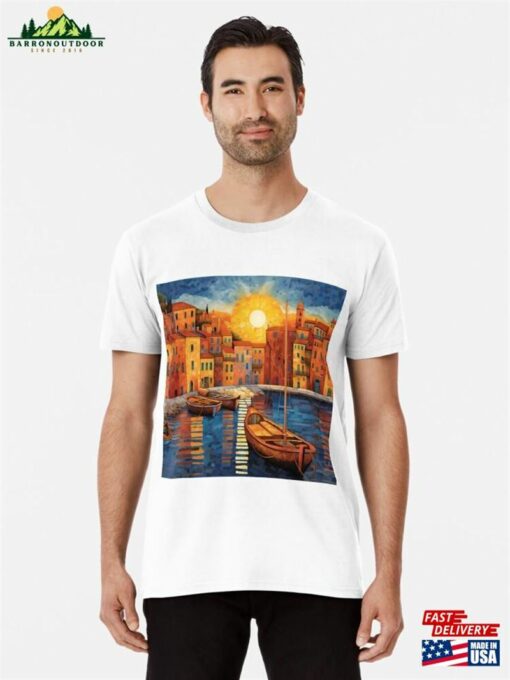 Mediterranean Mosaic Sunset Serenity Premium T-Shirt Sweatshirt