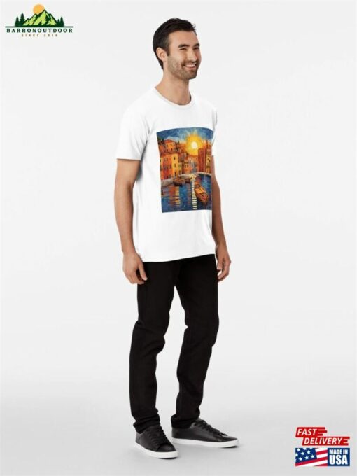 Mediterranean Mosaic Sunset Serenity Premium T-Shirt Sweatshirt