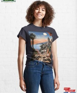 Mediterranean Sunset Balcony Classic T-Shirt Sweatshirt Unisex