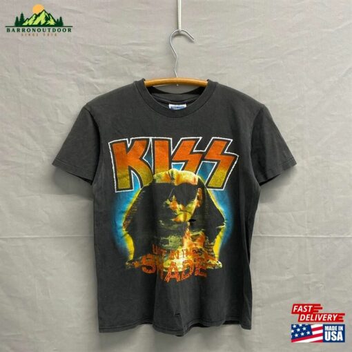 Medium 1990 Kiss Hot In The Shade Tour T-Shirt Faded Distressed Concert Shirt Hoodie Classic