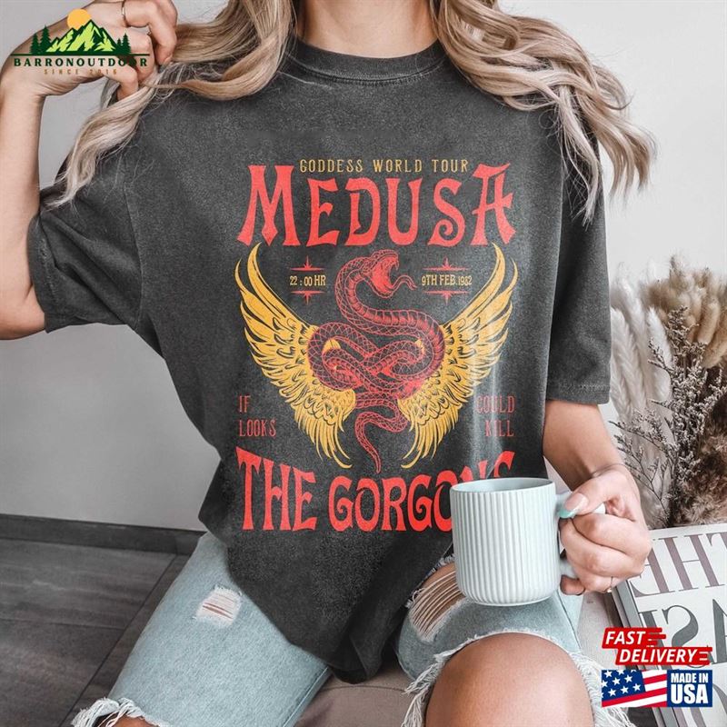 Medusa Distressed Band Comfort Color Shirt Snake Greek Mythology Goddess T-Shirt Hoodie Medusa Distressed Band Comfort Color Shirt Snake Greek Mythology Goddess T-Shirt Hoodie