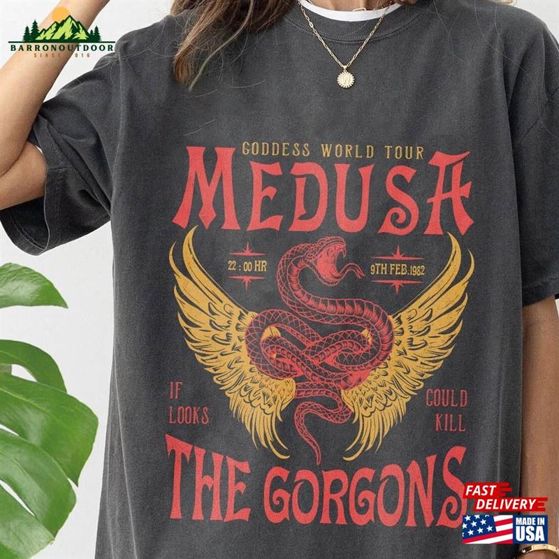 Medusa Distressed Band Comfort Color Shirt Snake Greek Mythology Goddess T-Shirt Hoodie Medusa Distressed Band Comfort Color Shirt Snake Greek Mythology Goddess T-Shirt Hoodie
