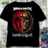 Megadeth Amp Lamb Of God Metal Tour T-Shirt Unisex Black Gift Band Classic