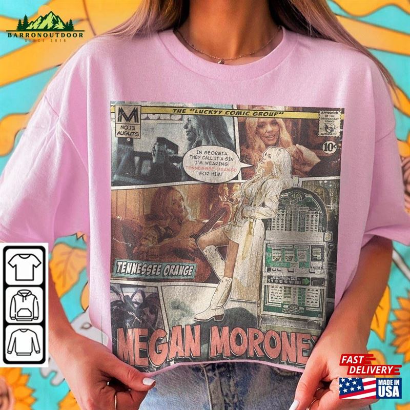 Megan Moroney Comic Shirt 90S Vintage Merch Art Tennessee Orange Lucky Album Concert Ticket 2023 Graphic Tee Gift Fan V1 Unisex Sweatshirt Megan Moroney Comic Shirt 90S Vintage Merch Art Tennessee Orange Lucky Album Concert Ticket 2023 Graphic Tee Gift Fan V1 Unisex Sweatshirt
