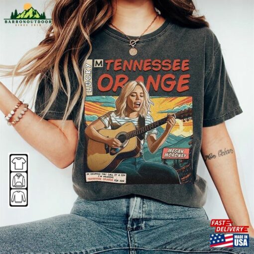 Megan Moroney Comic Shirt 90S Vintage Merch Art Tennessee Orange Lucky Album Concert Ticket 2023 Graphic Tee Gift Fan V3 Sweatshirt T-Shirt
