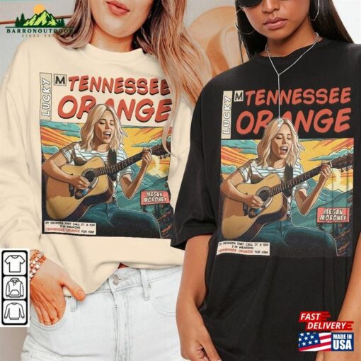 Megan Moroney Comic Shirt 90S Vintage Merch Art Tennessee Orange Lucky Album Concert Ticket 2023 Graphic Tee Gift Fan V3 Sweatshirt T-Shirt