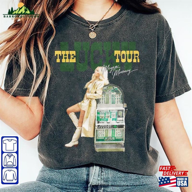 Megan Moroney T-Shirt He Lucky Tour 2023 Fan Shirt Hoodie Megan Moroney T-Shirt He Lucky Tour 2023 Fan Shirt Hoodie