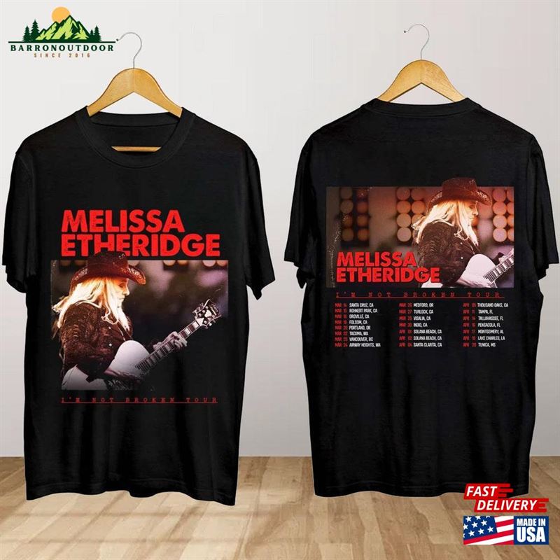 Melissa Etheridge I'm Not Broken Tour T-Shirt Concert Shirt 2024 Hoodie Unisex Melissa Etheridge I'm Not Broken Tour T-Shirt Concert Shirt 2024 Hoodie Unisex