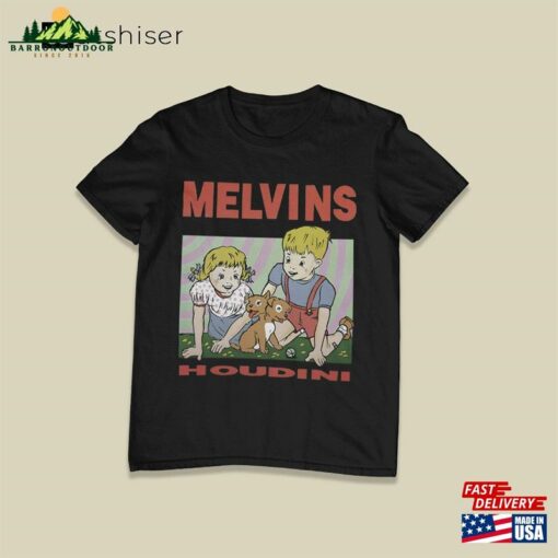Melvins Houdini Album Black Unisex T-Shirt Metal Punk Rock Band Shirt Hoodie