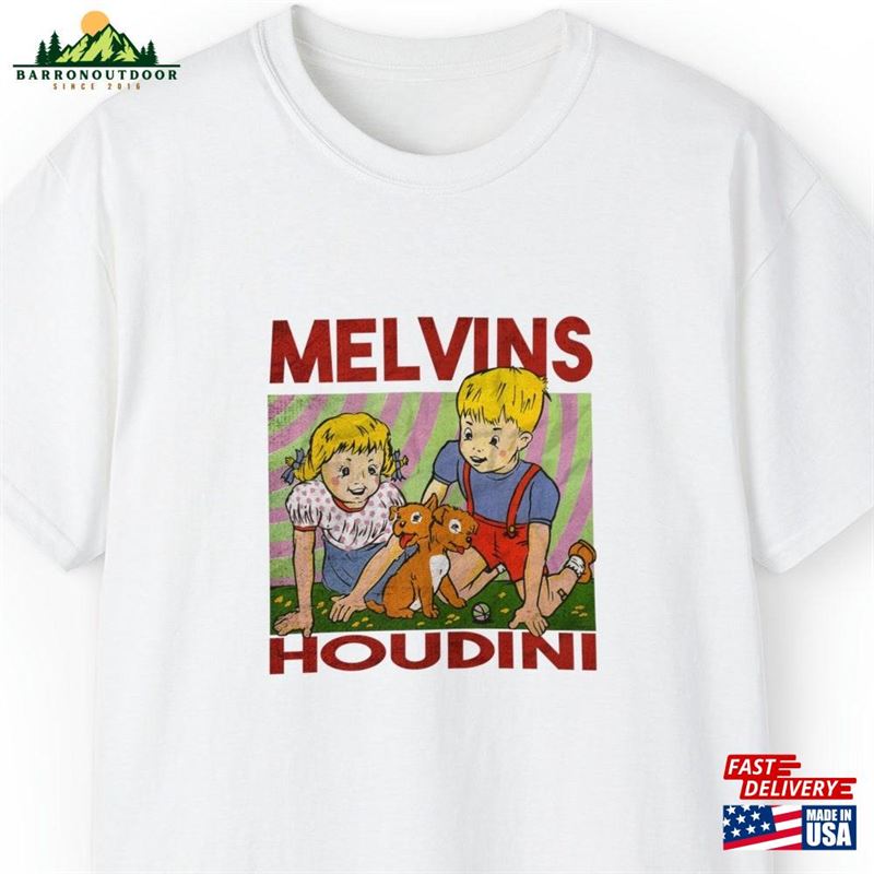 Melvins T-Shirt Houdini Unisex Ultra Cotton Tee Hoodie Melvins T-Shirt Houdini Unisex Ultra Cotton Tee Hoodie