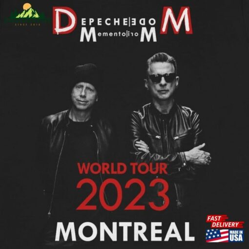 Memento Mori Depeche Mode 2023 T-Shirt Inspired By World Tour Concert In Montreal Classic Unisex