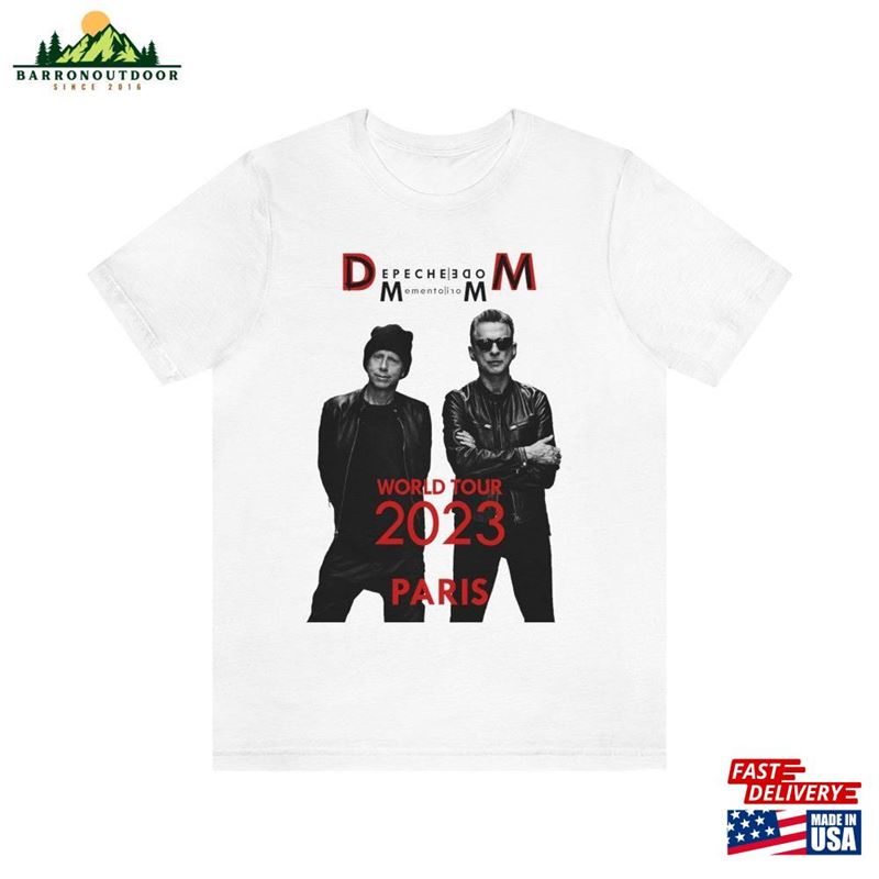 Memento Mori Depeche Mode 2023 T-Shirt Inspired By World Tour Concert In Paris Classic Memento Mori Depeche Mode 2023 T-Shirt Inspired By World Tour Concert In Paris Classic
