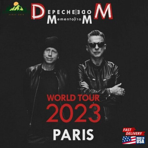 Memento Mori Depeche Mode 2023 T-Shirt Inspired By World Tour Concert In Paris Classic
