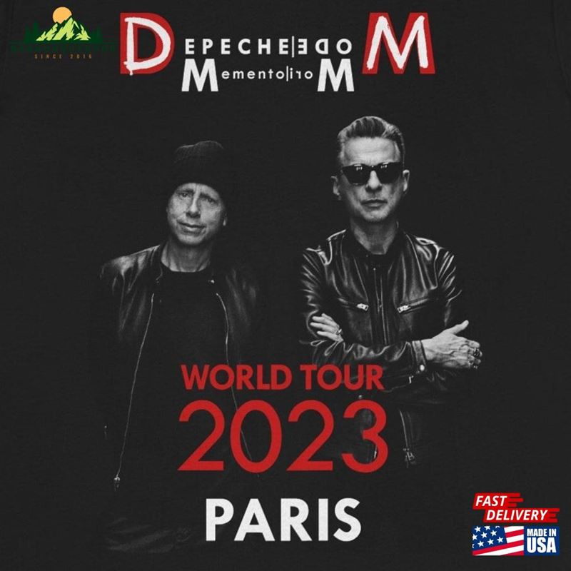 Memento Mori Depeche Mode 2023 T-Shirt Inspired By World Tour Concert In Paris Classic Memento Mori Depeche Mode 2023 T-Shirt Inspired By World Tour Concert In Paris Classic