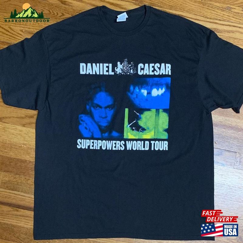 Men’S T-Shirt Daniel Caesar Superpowers World Tour Concert Classic Unisex Men’S T-Shirt Daniel Caesar Superpowers World Tour Concert Classic Unisex