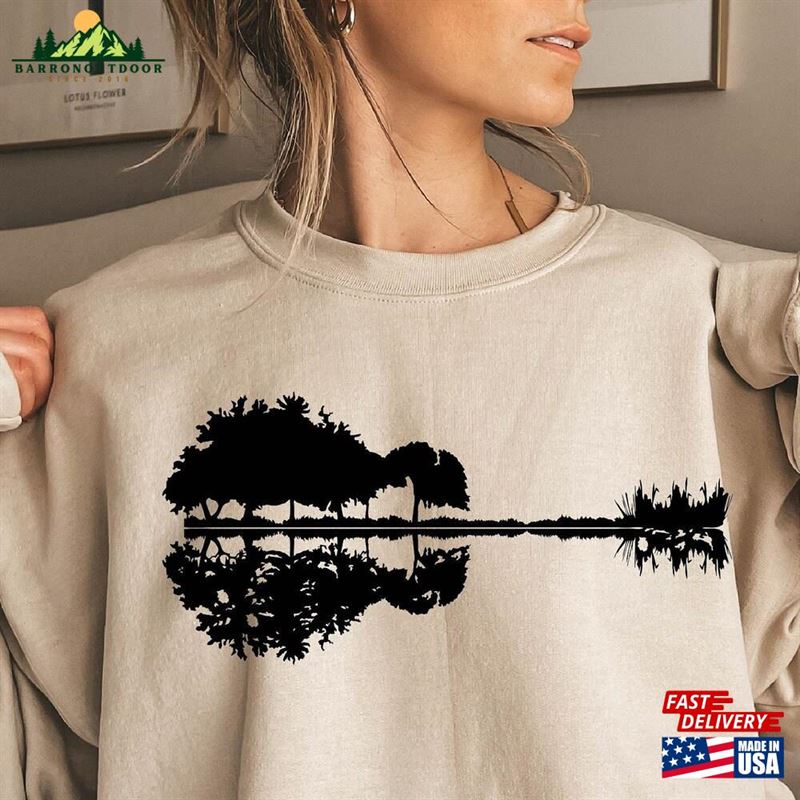 Men's Nature Guitar Sweatshirt Hoodie Men's Nature Guitar Sweatshirt Hoodie