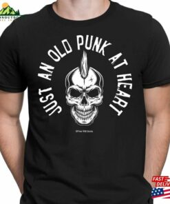 Mens Punk Music T-Shirt Organic Cotton Just An Old At Heart Sweatshirt