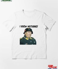 Men’s Sgt Schultz I Know Nothing Hogan’s Heroes Retro Essential T-Shirt Hoodie