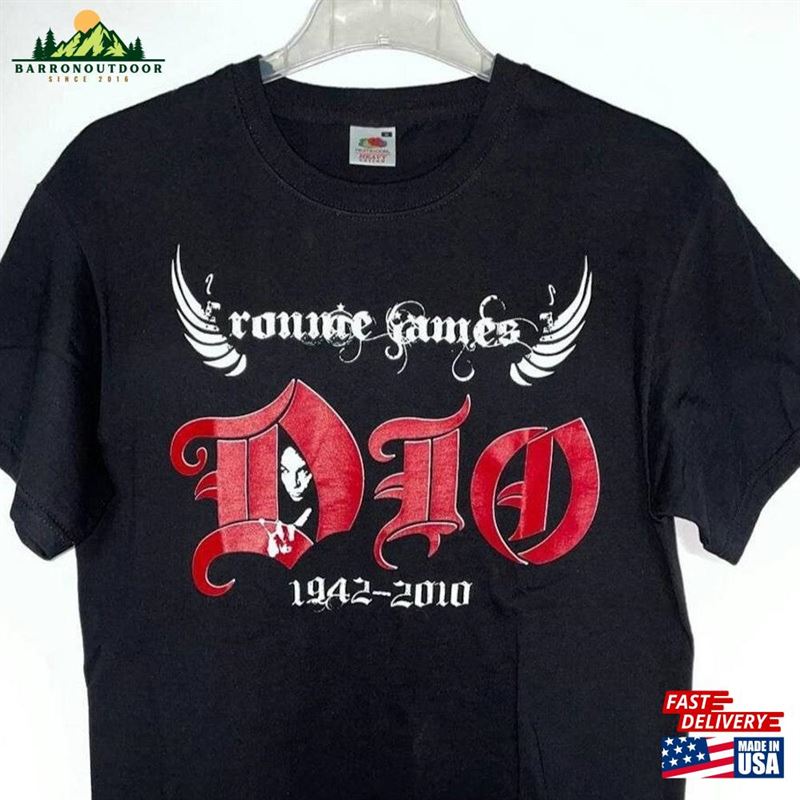 Men's T-Shirts Rock Concert Tee Ronnie James Dio 1942 2010 Size M T-Shirt Hoodie Men's T-Shirts Rock Concert Tee Ronnie James Dio 1942 2010 Size M T-Shirt Hoodie