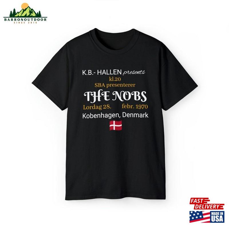Men's Ultra Cotton The Nobs Copenhagen Denmark T-Shirt Unisex Led Zeppelin Classic Rock Band Tee Men's Ultra Cotton The Nobs Copenhagen Denmark T-Shirt Unisex Led Zeppelin Classic Rock Band Tee