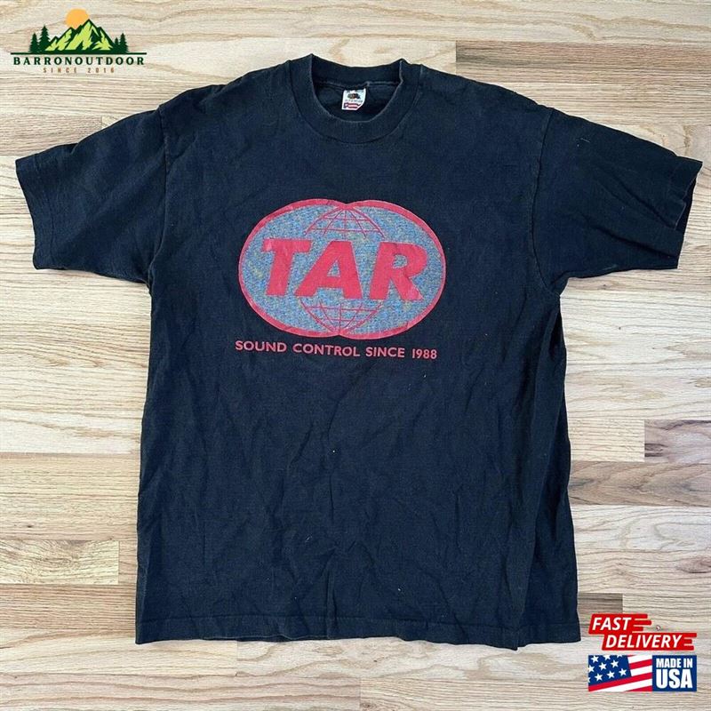 Men's Vintage 90S Tar Sound Control Since 1988 Black Tour Band T-Shirt Sweatshirt Men's Vintage 90S Tar Sound Control Since 1988 Black Tour Band T-Shirt Sweatshirt
