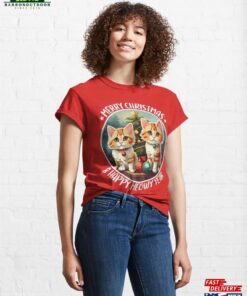 Meowy Christmas Happy New Year Catmas Classic T-Shirt