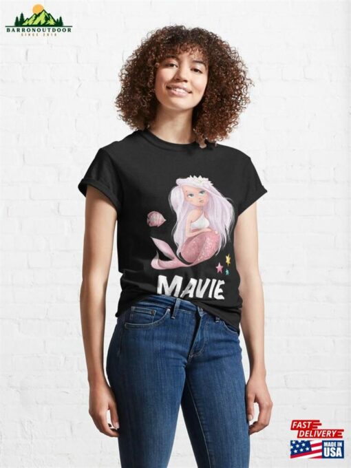 Mermaid Girl’s Lettering Mavie Classic T-Shirt Unisex