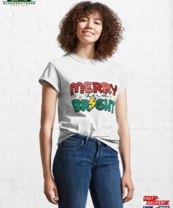 Merry And Bright Christmas Sign Classic T-Shirt Sweatshirt